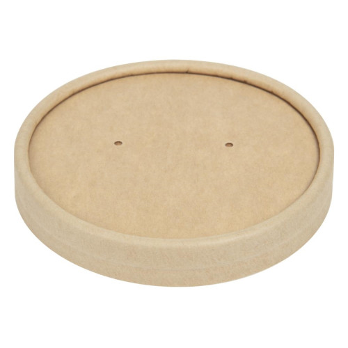 Colpac Souper Cup Lid Kraft - 8/12oz (Pack 500)