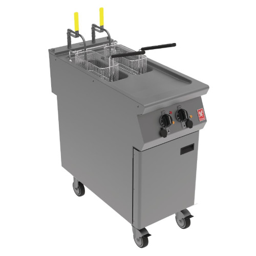 Falcon Electric Twin Pan Fryer on Castors E9342F2 (Direct)