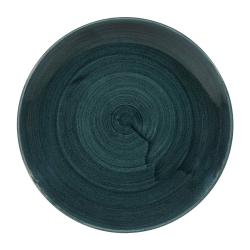 Churchill Stonecast Patina Rustic Teal Coupe Plate 217mm 8 2/3"(Box 12)(Direct)