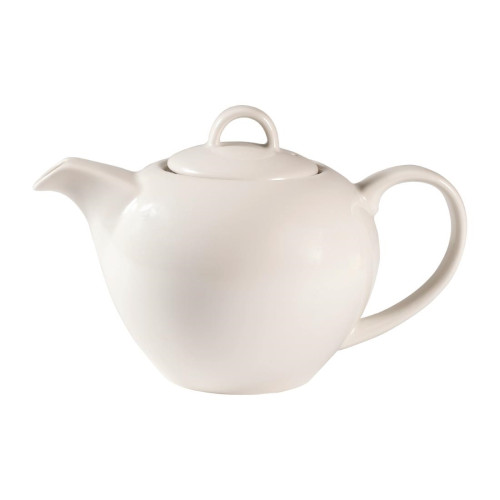 Churchill Profile White Elegant Teapot - 42.6cl 15oz H:11.5cm (Box 4) (Direct)