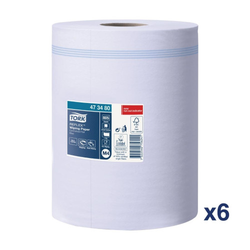 Tork Reflex Wiping Paper Centrefeed (6x269m Rolls)
