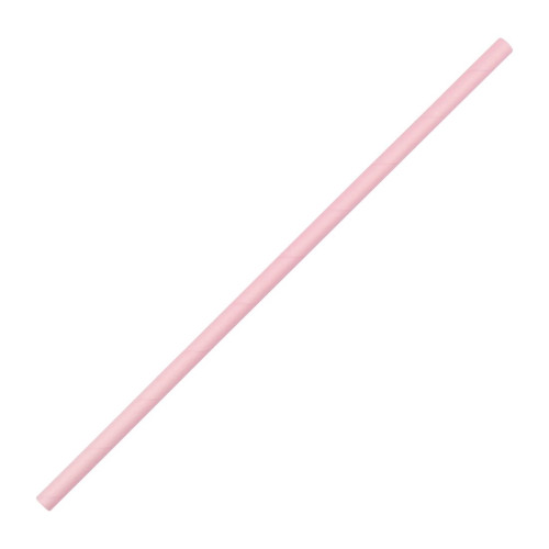 Fiesta Green Pink Paper Straw - 210mm 6mm (Pack 250)