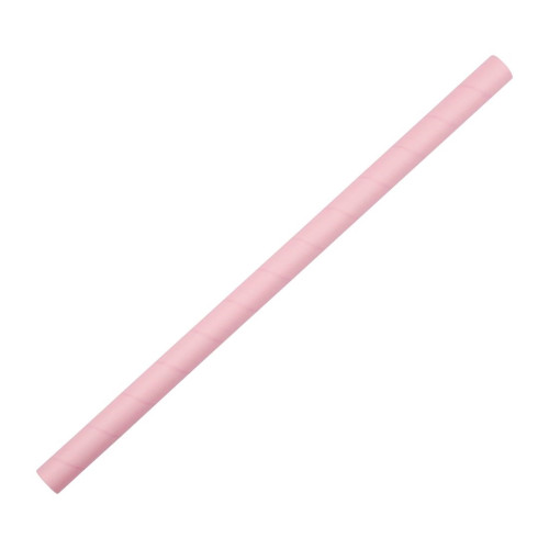 Fiesta Green Smoothie Paper Straw Pink - 210mm 10mm (Pack 250)