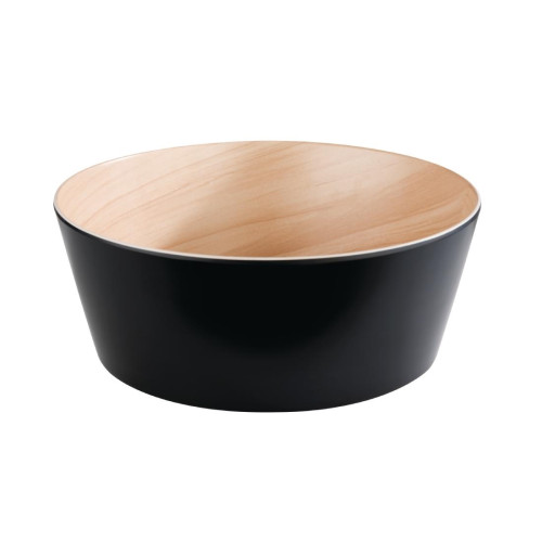 APS Frida Bowl Wood/Black - 265mm 3.4Ltr