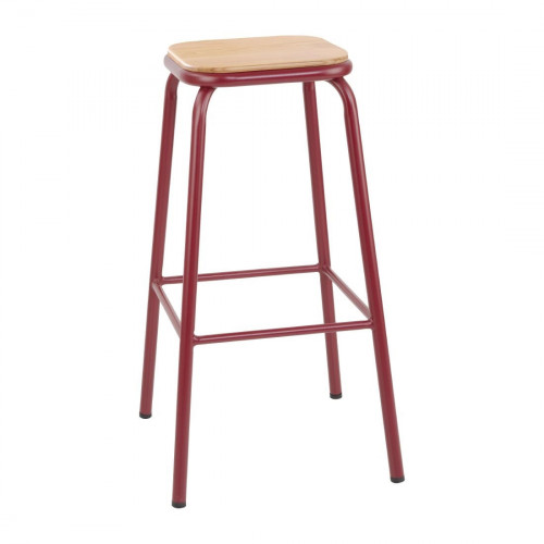 Bolero Cantina High Stool Wine Red (Box 4)