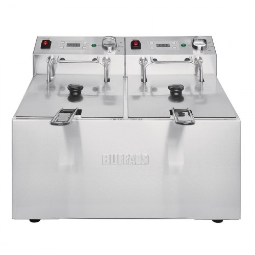 Buffalo Double Fryer - 2x5Ltr 2x2.8kW
