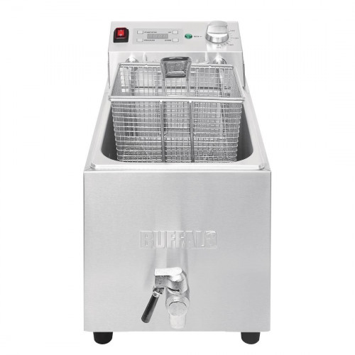 Buffalo Single Fryer - 1x8Ltr 6kW with Timer