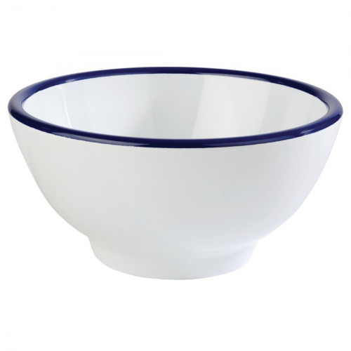 APS Pure Bowl White & Blue - 150x75mm 0.45Ltr (B2B)