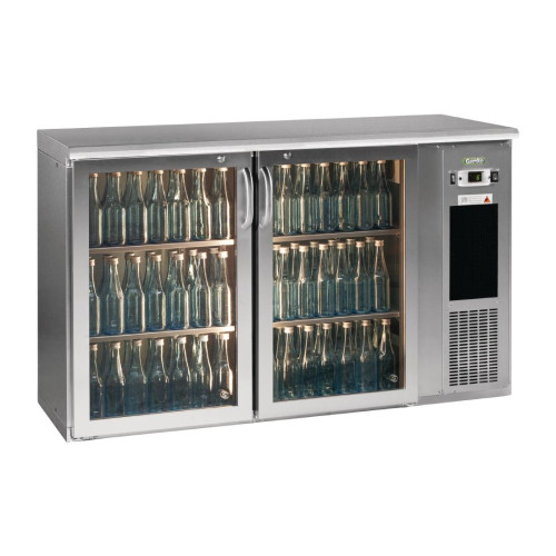 E3 2 x Glass Doors 364Ltr Under Counter Bottle Cooler (Direct)
