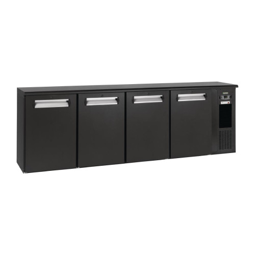 E3 4 x Solid Doors 728Ltr Under Counter Bottle Cooler (Direct)