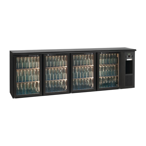 E3 4 x Glass Doors 728Ltr Under Counter Bottle Cooler (Direct)