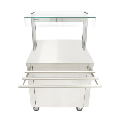 Hot Cupboard w/Plain Top Quartz Heated Gantry & Tubular Trayslide Size 2(Direct)