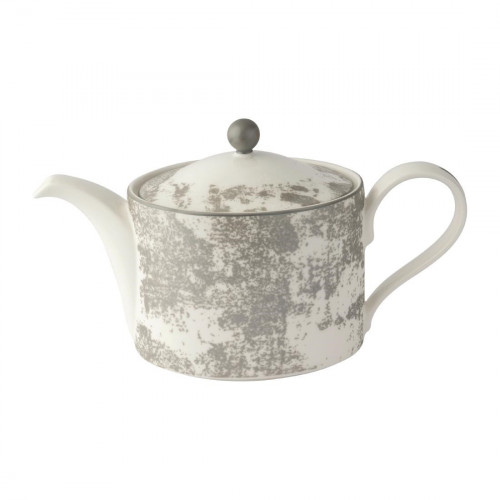 Royal Crown Derby Crushed Velvet Grey Charnwood Tea Pot L/S (Box 1) (Direct)