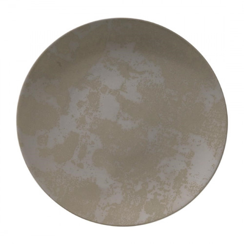 Royal Crown Derby Crushed Velvet Grey Coupe Plate - 255mm (Box 6) (Direct)
