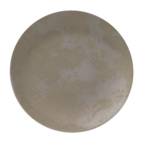 Royal Crown Derby Crushed Velvet Grey Coupe Plate - 164mm (Box 6) (Direct)