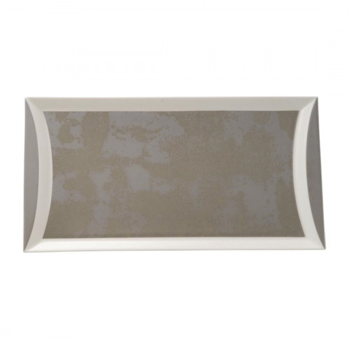 Royal Crown Derby Crushed Velvet Grey Rectangle Tray 320x160mm (Box 6) (Direct)
