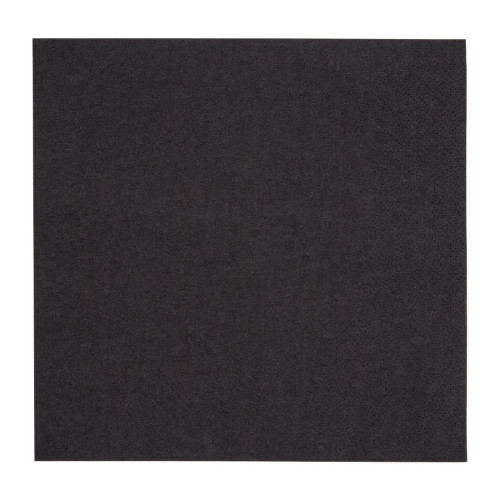 Fiesta 33cm 2 ply 4 Fold Black Lunch Napkin (Pack 2000)