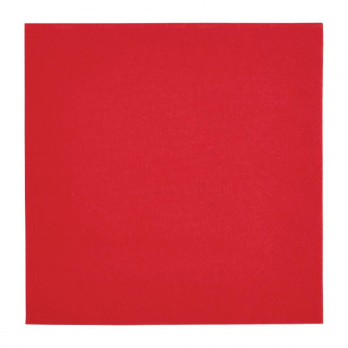 Fiesta 40cm 2 ply 4 Fold Red Dinner Napkin (Pack 2000)