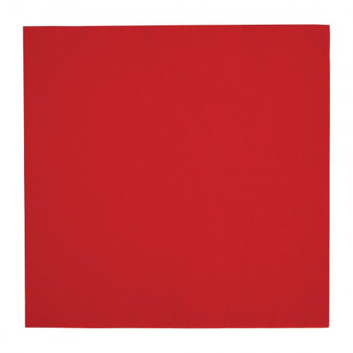 Fiesta 40cm 3 ply 4 Fold Red Dinner Napkin (Pack 1000)