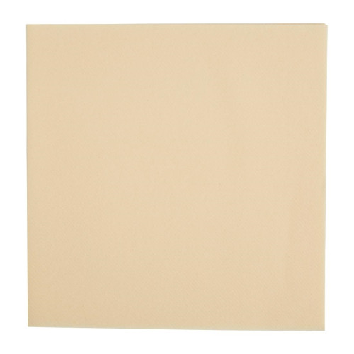 Fiesta 40cm Tablin 4 Fold Premium Airlaid Cream Linen-Like Napkin (Pack 500)