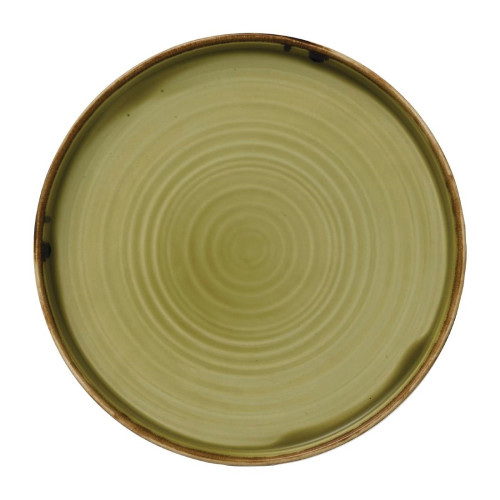 Dudson Harvest Green Walled Plate - 10 2/8" (Box 6) (Direct)