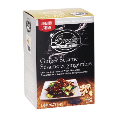 Bradley Food Smoker Ginger Sesame Premium Flavour (Pack 48)