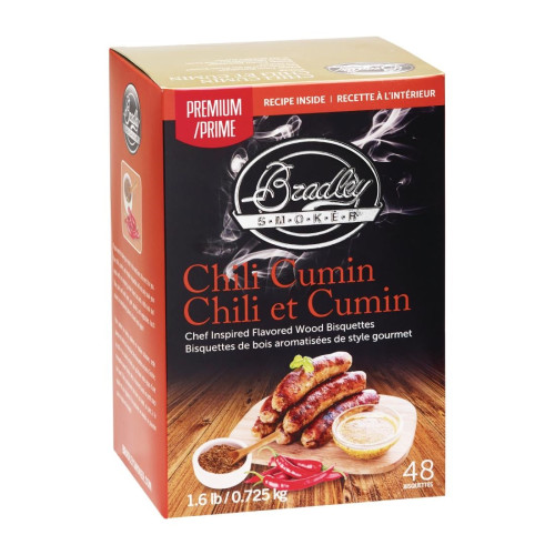 Bradley Food Smoker Chili Cumin Premium Flavour (Pack 48)