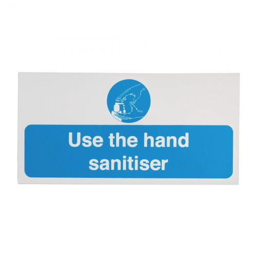 Use The Hand Sanitiser Self Adhesive Vinyl - 100x200mm