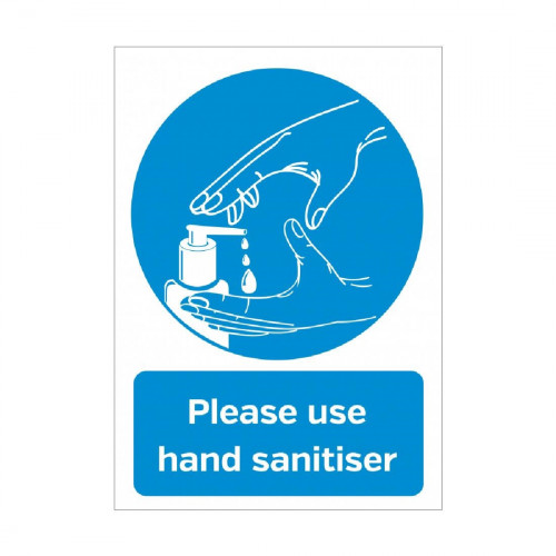 A4 Size Please Use Hand Sanitiser Vinyl Sticker