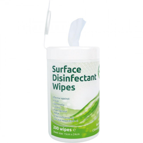 Surface Disinfectant Wipes (Tub 200)
