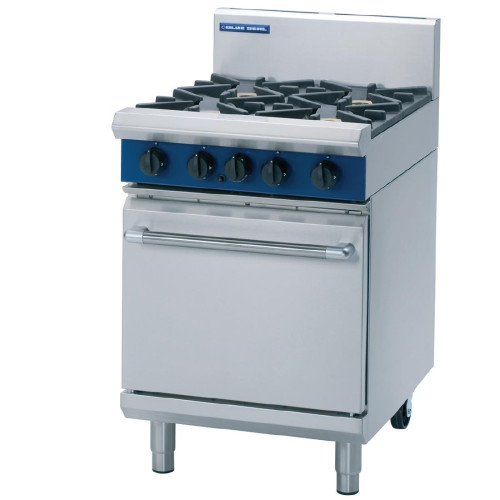Blue Seal 4 Burner Range with Oven - NAT (Direct)