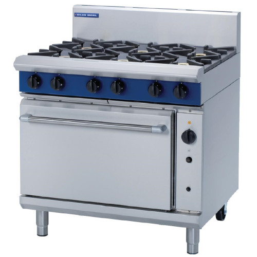 Blue Seal 6 Burner & Turbo Fan Oven - LPG (B2B)