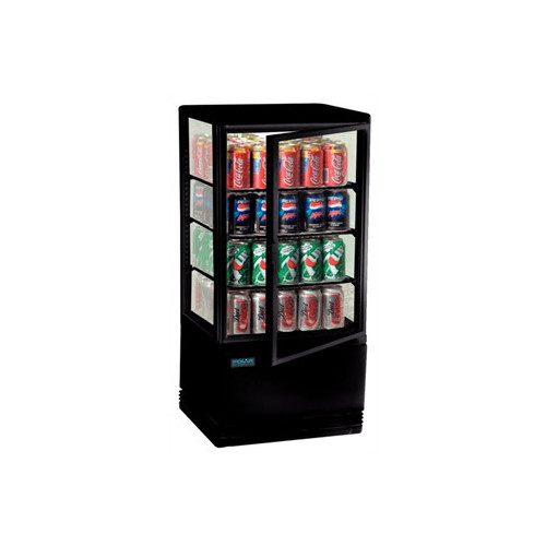 Polar Chilled Display Cabinet Black - 68Ltr