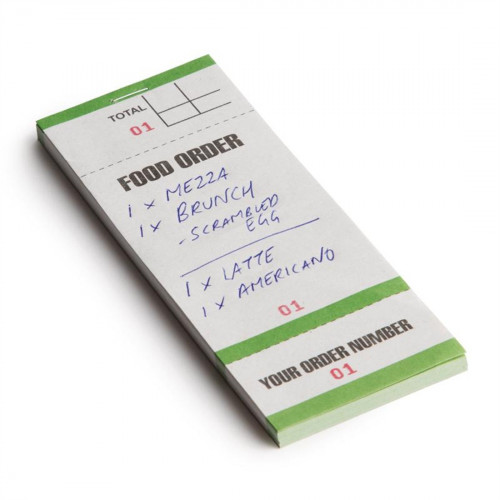 Bar Food Order Pad Single Leaf (Pack 50)