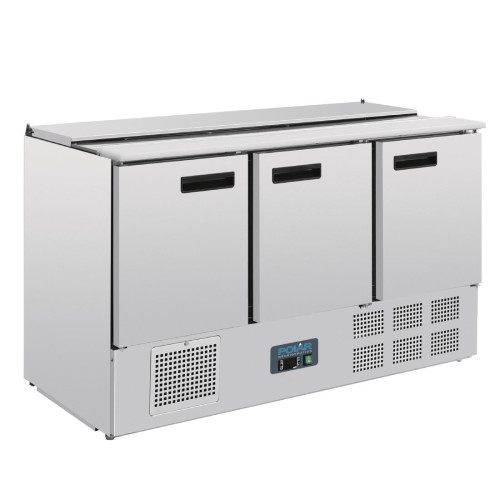 Polar Refrigerated 3 Door Saladette Counter (M)