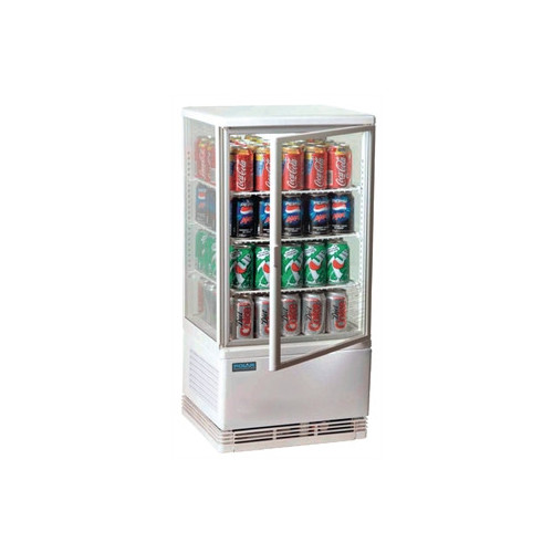 Polar Chilled Display Cabinet White - 68Ltr (M)