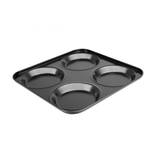 Vogue Non Stick Yorkshire Pudding Tray 4 Cup - 235x235x23mm