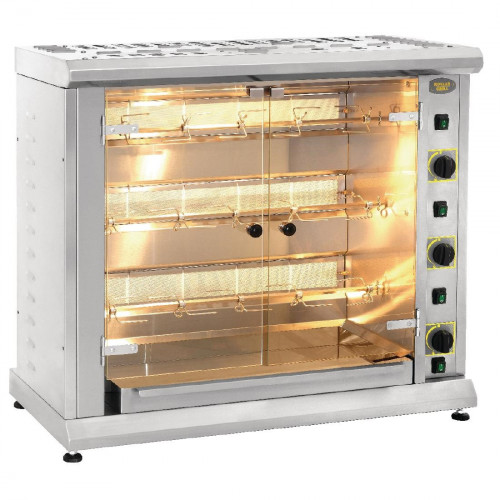 Roller Grill Rotisserie - 12 Chickens LPG Gas (Direct)