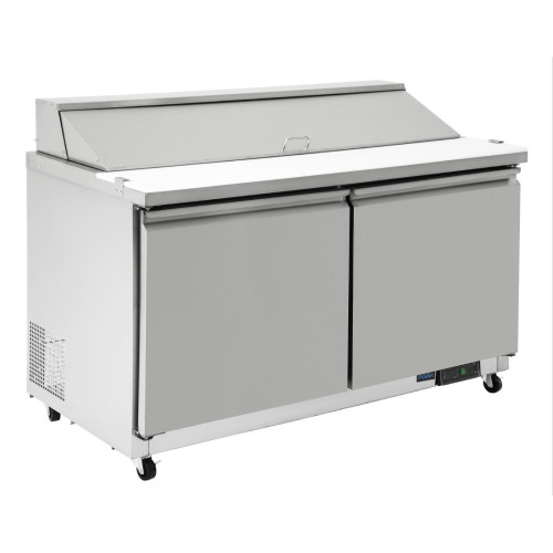 Polar REFRIGERATED Preparation Counter - 2 Door 1.5m