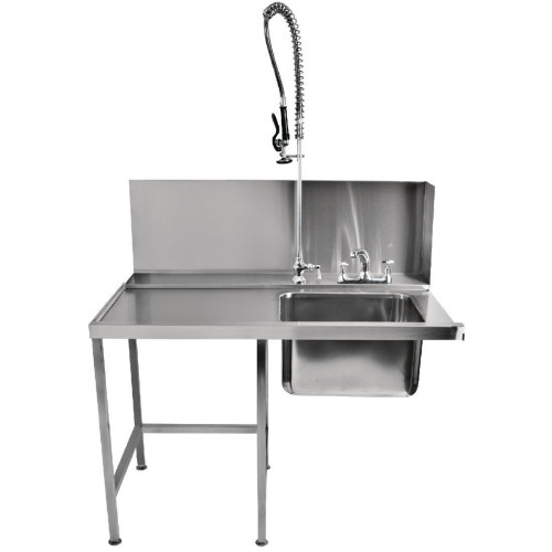 Classeq Pass Through Sink & Table c/w Spray Mixer 1100mm LH