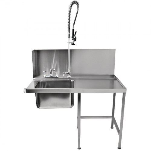 Classeq Pass Through Sink & Table c/w Spray Mixer 1100mm RH