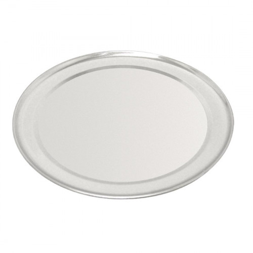Vogue Aluminum Pizza Tray Wide Rim - 255mm 10"