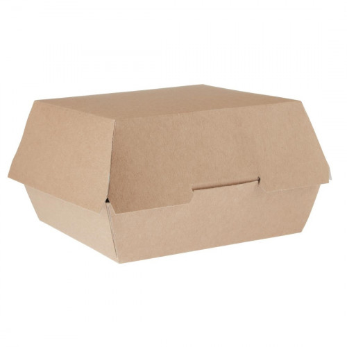 Disposable Kraft Burger Boxes Large per 250