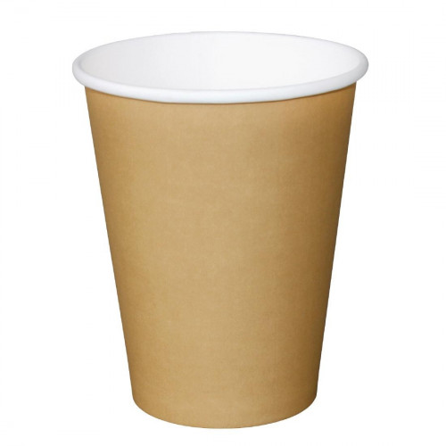 Fiesta Hot Cups Single Wall Kraft - 340ml (12oz) (Sleeve 50)