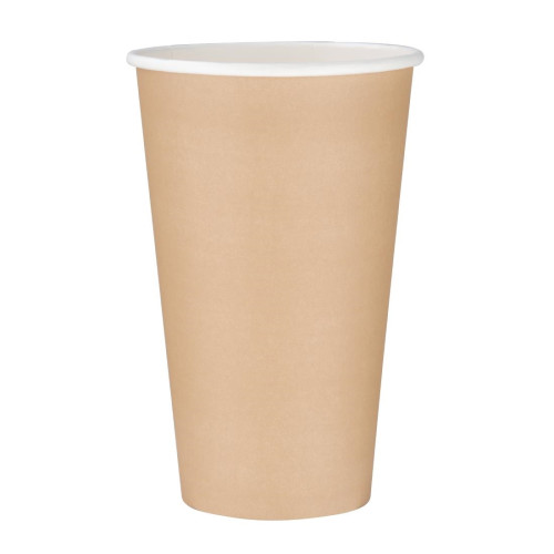 Fiesta Hot Cups Single Wall Kraft - 455ml (16oz) (Sleeve 50)