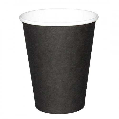 Fiesta Hot Cups Single Wall Black - 340ml (12oz) (Sleeve 1000)