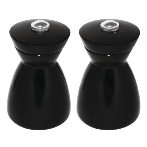 Olympia Dark Wood Salt and Pepper Mill Set