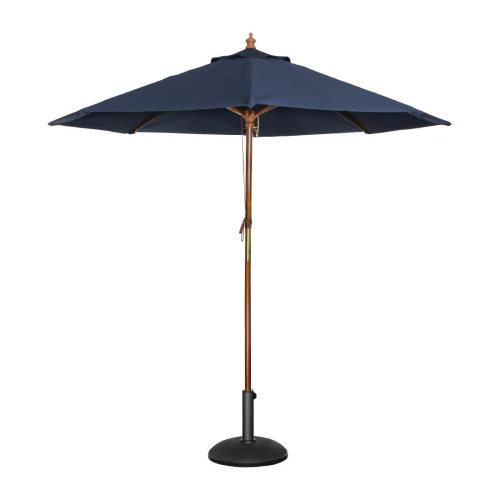 Bolero Navy Blue Round 2500mm Dia Pulley Parasol