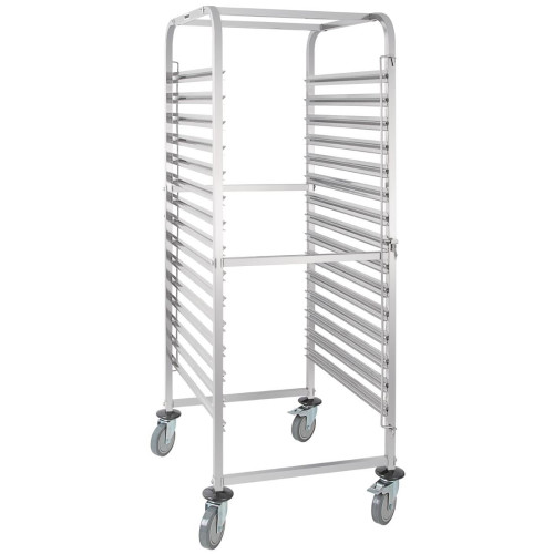 Vogue Gastronorm 2/1 Racking Trolley (15 Level)