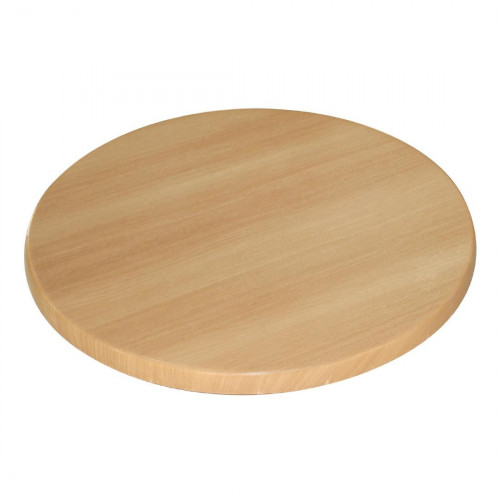 Bolero Round 600mm Table Top (Beech Effect)